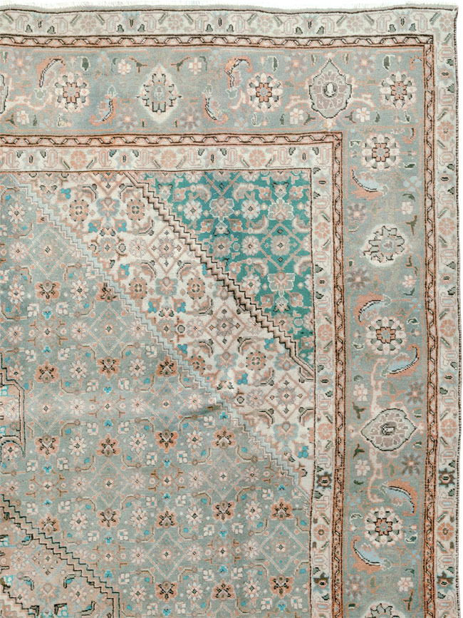 Vintage Persian Tabriz Room Size Carpet, No.22542 - Galerie Shabab