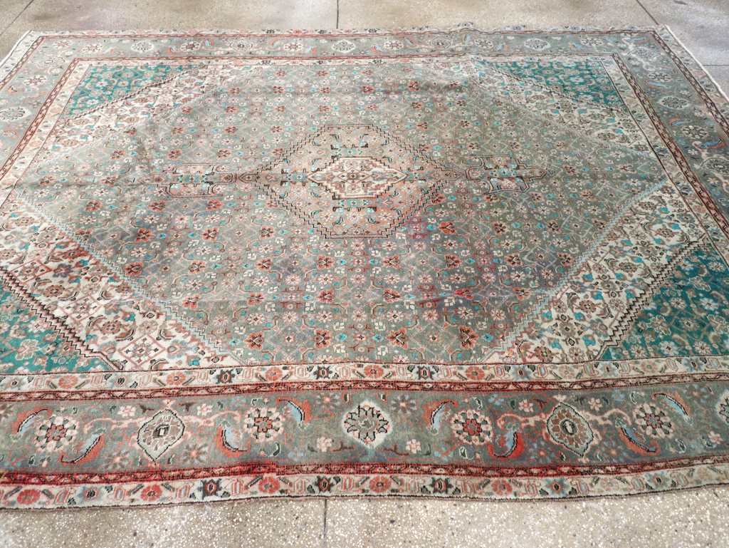 Vintage Persian Tabriz Room Size Carpet, No.22542 - Galerie Shabab