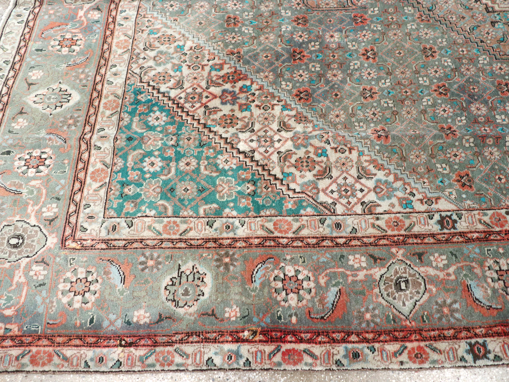 Vintage Persian Tabriz Room Size Carpet, No.22542 - Galerie Shabab