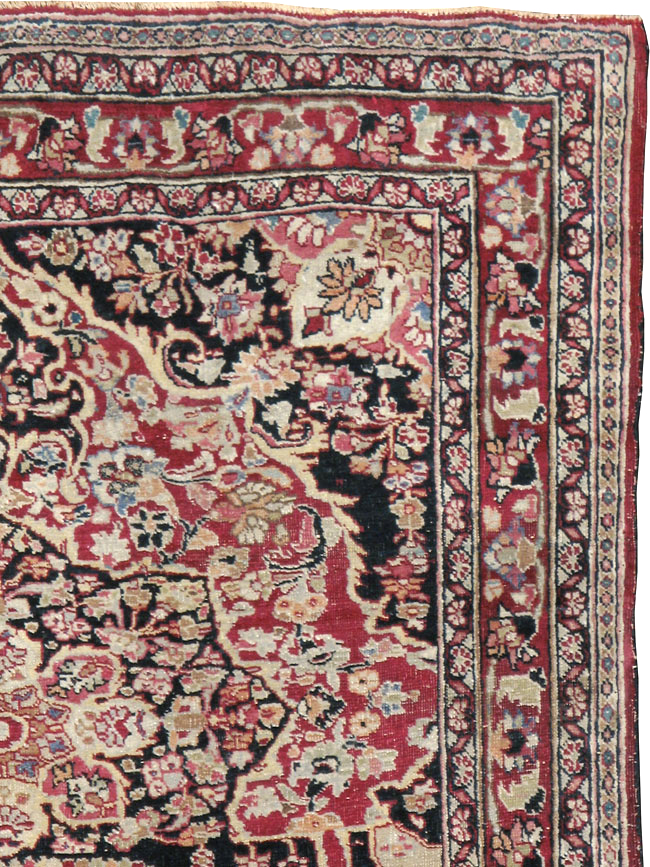 Vintage Persian Mashad Rug, No.22550 - Galerie Shabab