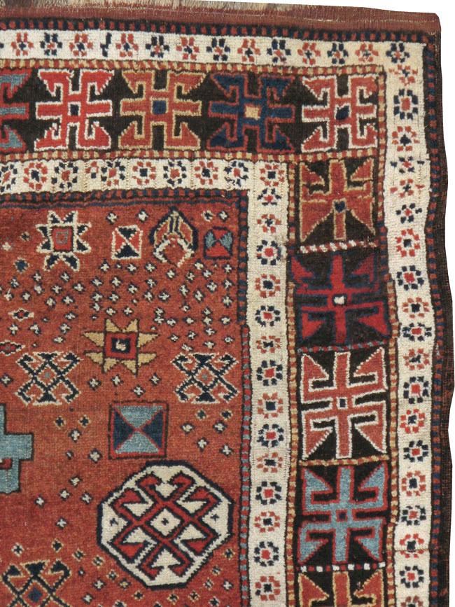 Antique Persian Kurdish Rug, No.22562 - Galerie Shabab