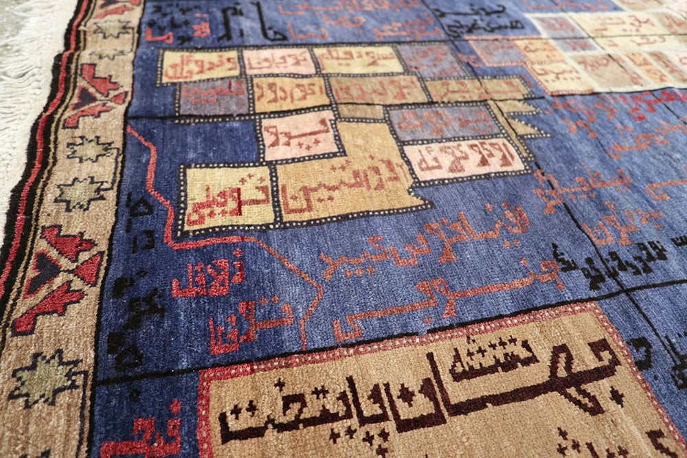 Vintage Afghan War Pictorial Rug, No.22566 - Galerie Shabab