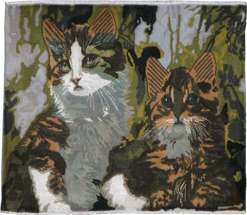 Modern Persian Tabriz Pictorial Rug, No.22586 - Galerie Shabab