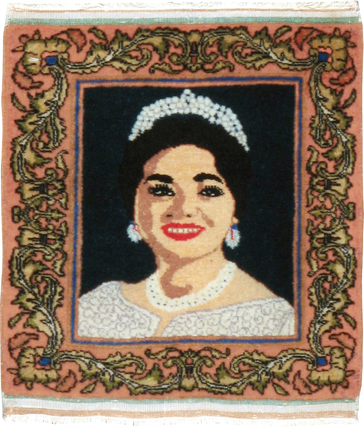 Vintage Persian Tabriz Pictorial Rug, No.22590 - Galerie Shabab