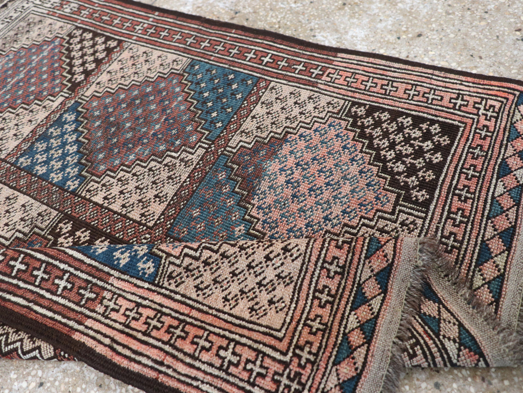 Antique Central Asia Turkoman Throw Rug, No.22598 - Galerie Shabab