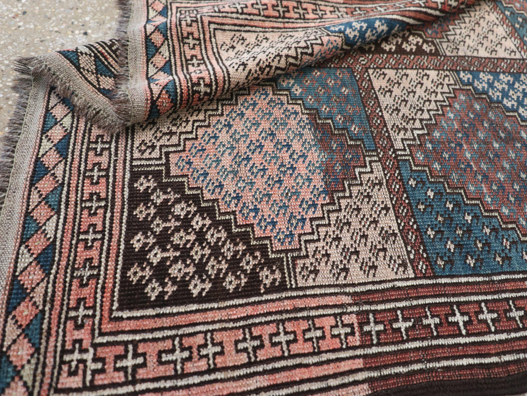 Antique Central Asia Turkoman Throw Rug, No.22598 - Galerie Shabab