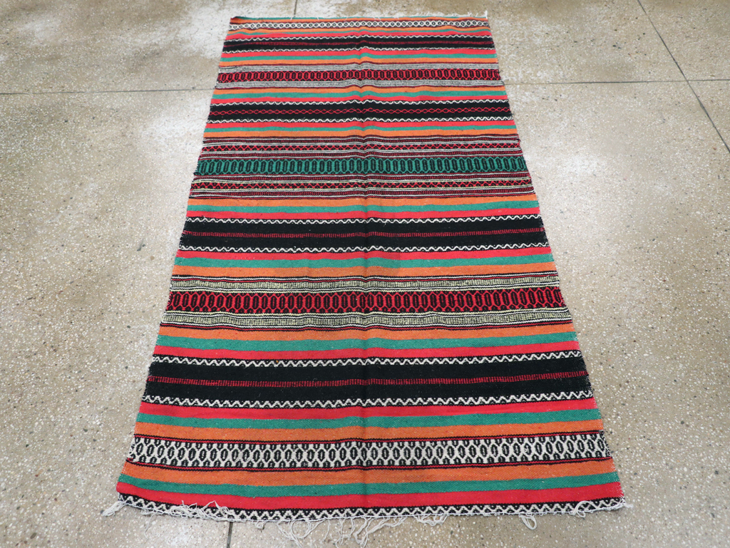 Vintage Mexican Kilim Blanket, No.22600 - Galerie Shabab