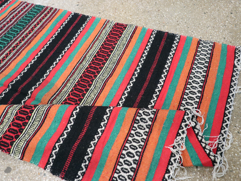 Vintage Mexican Kilim Blanket, No.22600 - Galerie Shabab