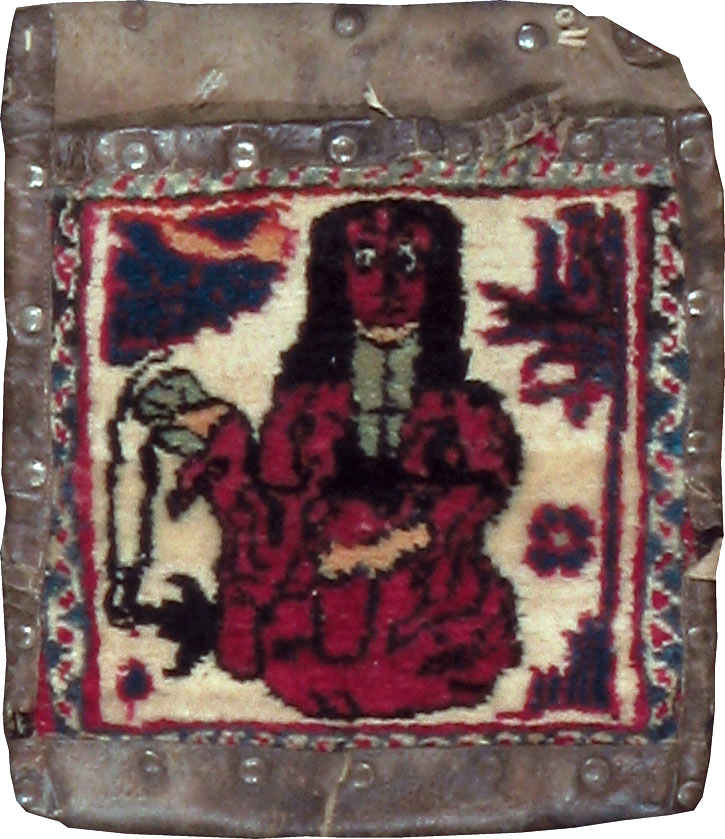 Antique Persian Mashad Pictorial Bag, No.22612 - Galerie Shabab