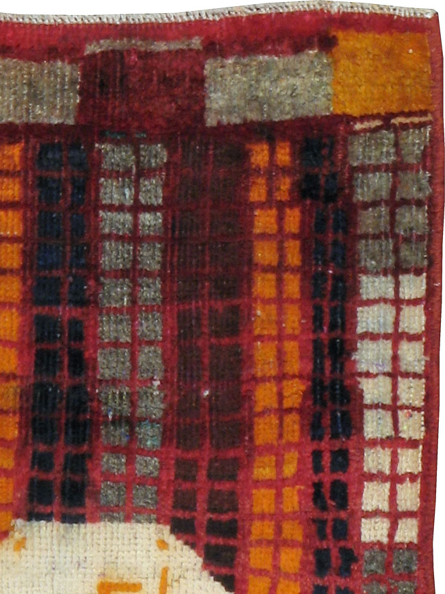 Vintage Persian Gabbeh Rug, No.22620 - Galerie Shabab