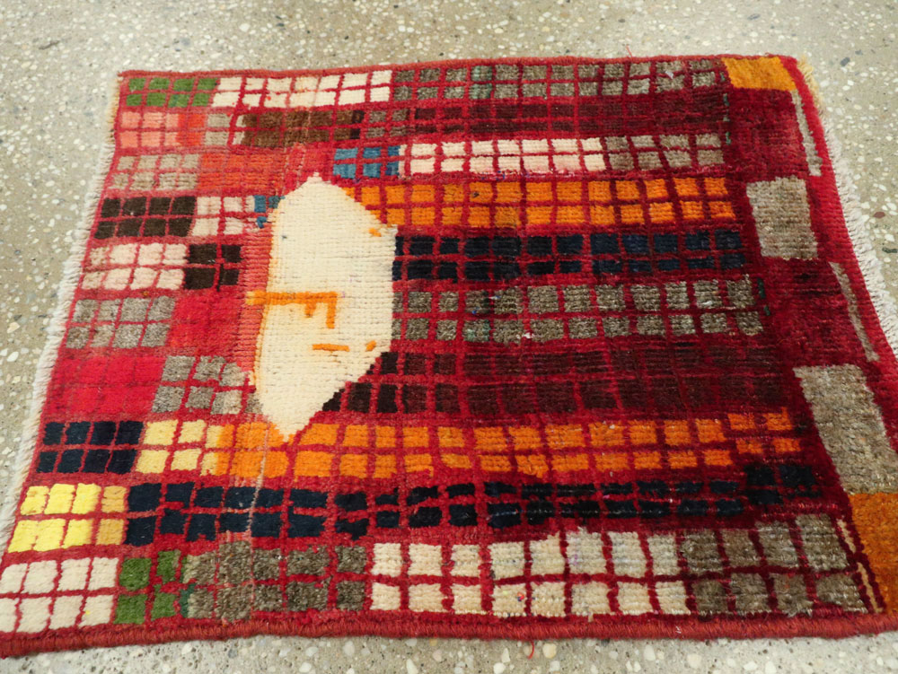 Vintage Persian Gabbeh Rug, No.22620 - Galerie Shabab