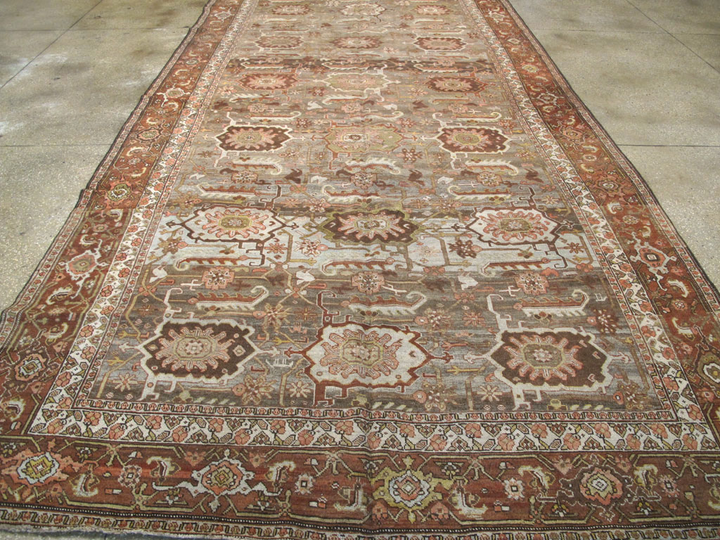 Antique Persian Bidjar Long Carpet, No.22637 - Galerie Shabab