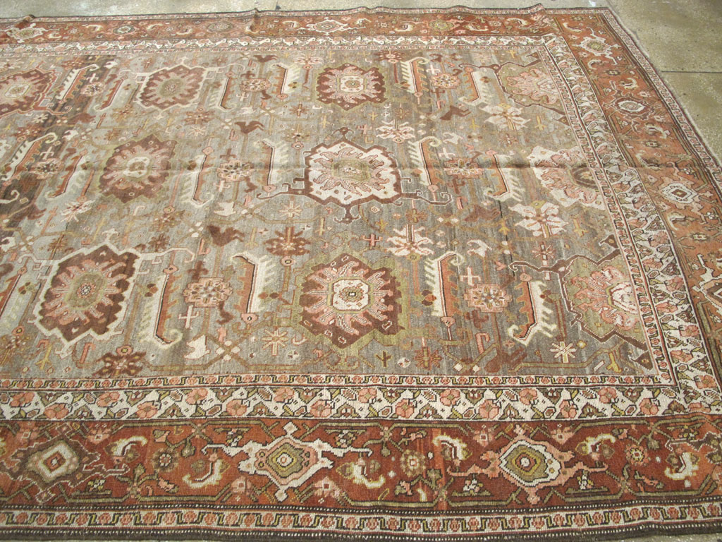 Antique Persian Bidjar Long Carpet, No.22637 - Galerie Shabab