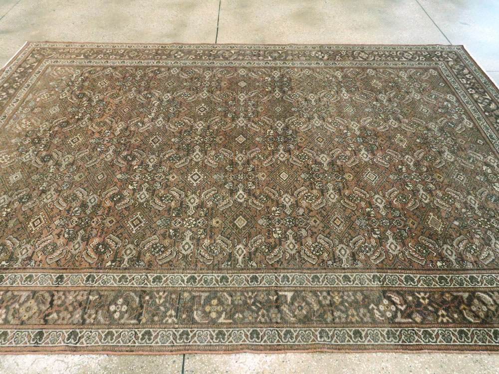 Antique Persian Malayer Accent Carpet, No.22640 - Galerie Shabab