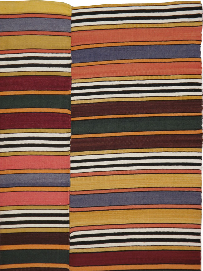 Vintage Turkish Flat-weave Kilim, No.22647 - Galerie Shabab