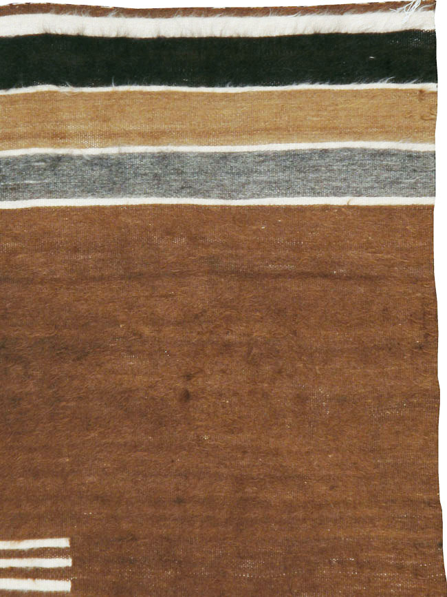 Vintage Turkish Flat-weave Mohair Rug, No.22659 - Galerie Shabab