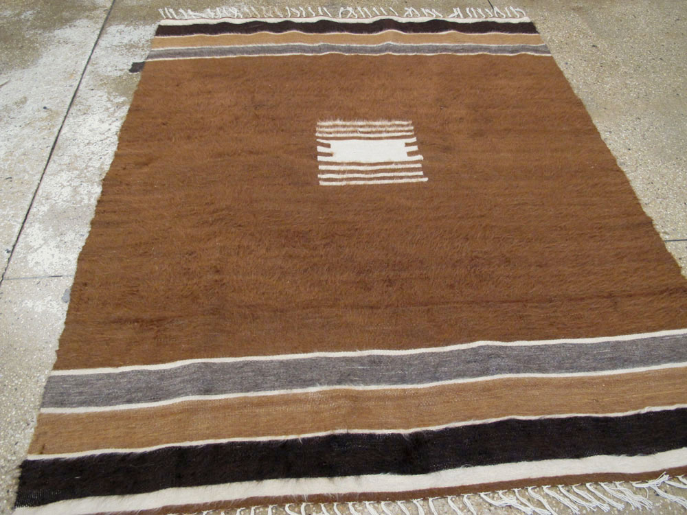 Vintage Turkish Flat-weave Mohair Rug, No.22659 - Galerie Shabab
