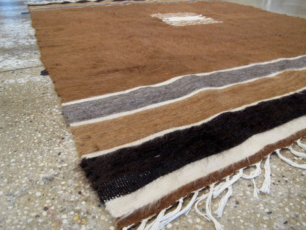 Vintage Turkish Flat-weave Mohair Rug, No.22659 - Galerie Shabab