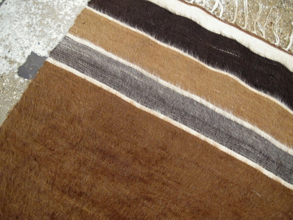 Vintage Turkish Flat-weave Mohair Rug, No.22659 - Galerie Shabab