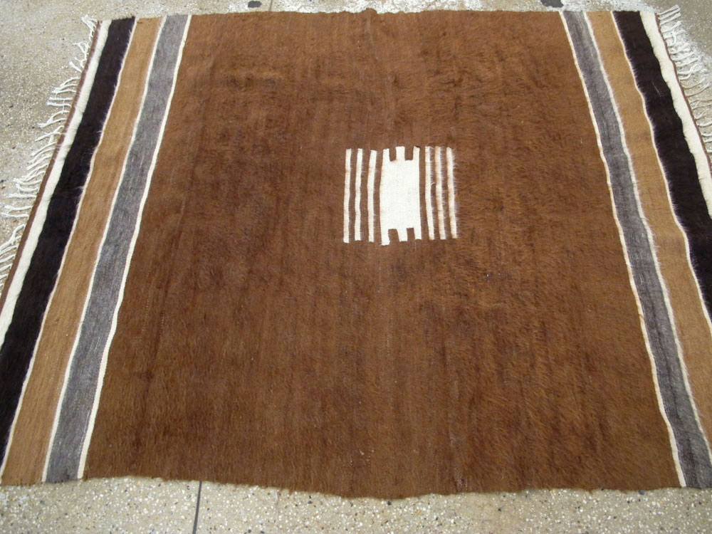 Vintage Turkish Flat-weave Mohair Rug, No.22659 - Galerie Shabab