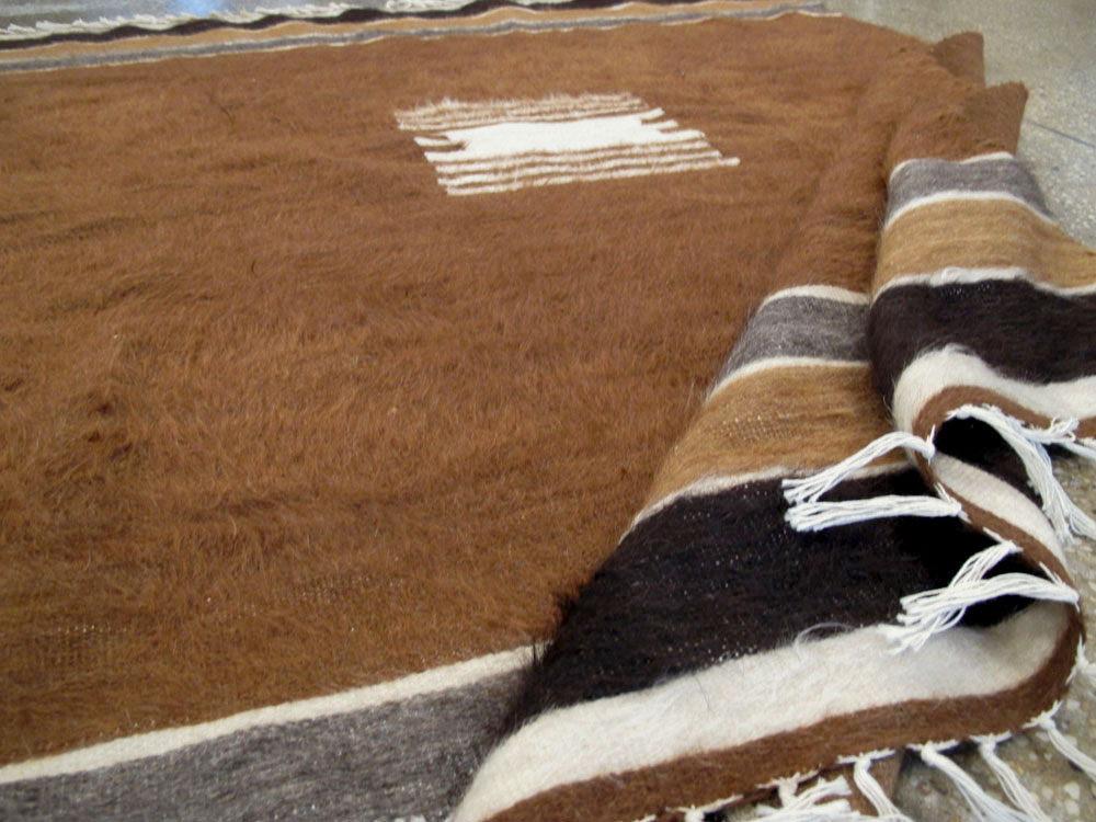 Vintage Turkish Flat-weave Mohair Rug, No.22659 - Galerie Shabab