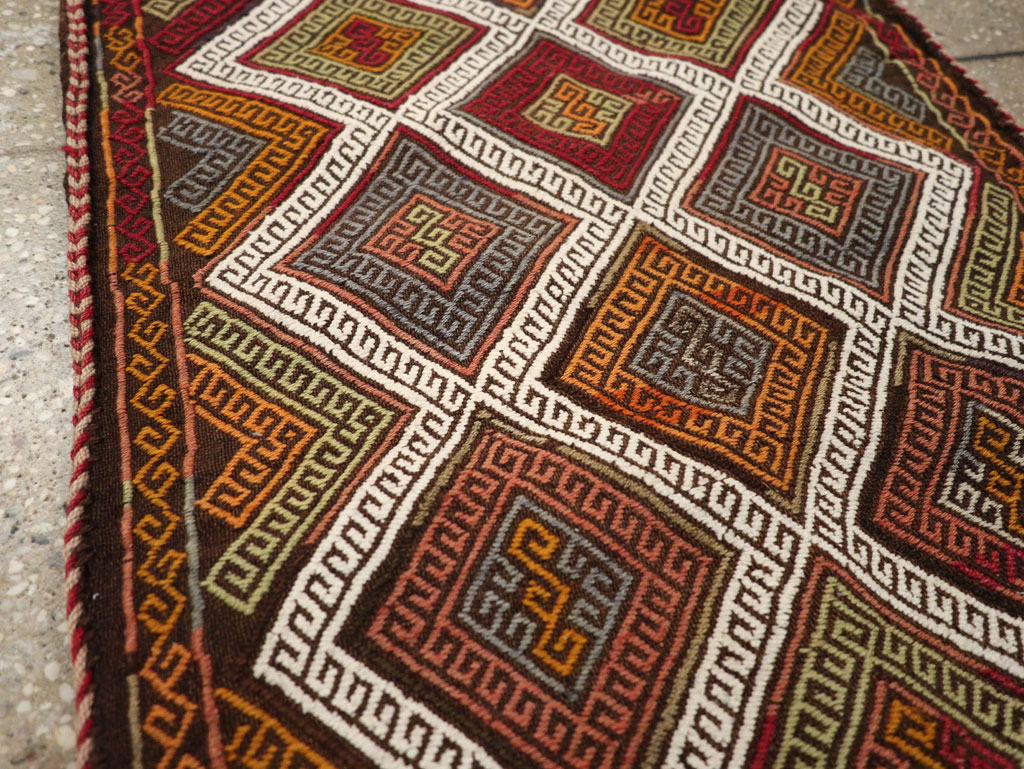 Antique Turkish Flatweave Kilim Pillowcase (Pair: 1 of 2), No.22663 - Galerie Shabab