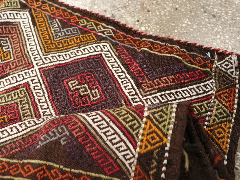 Antique Turkish Flatweave Kilim Pillowcase (Pair: 1 of 2), No.22663 - Galerie Shabab