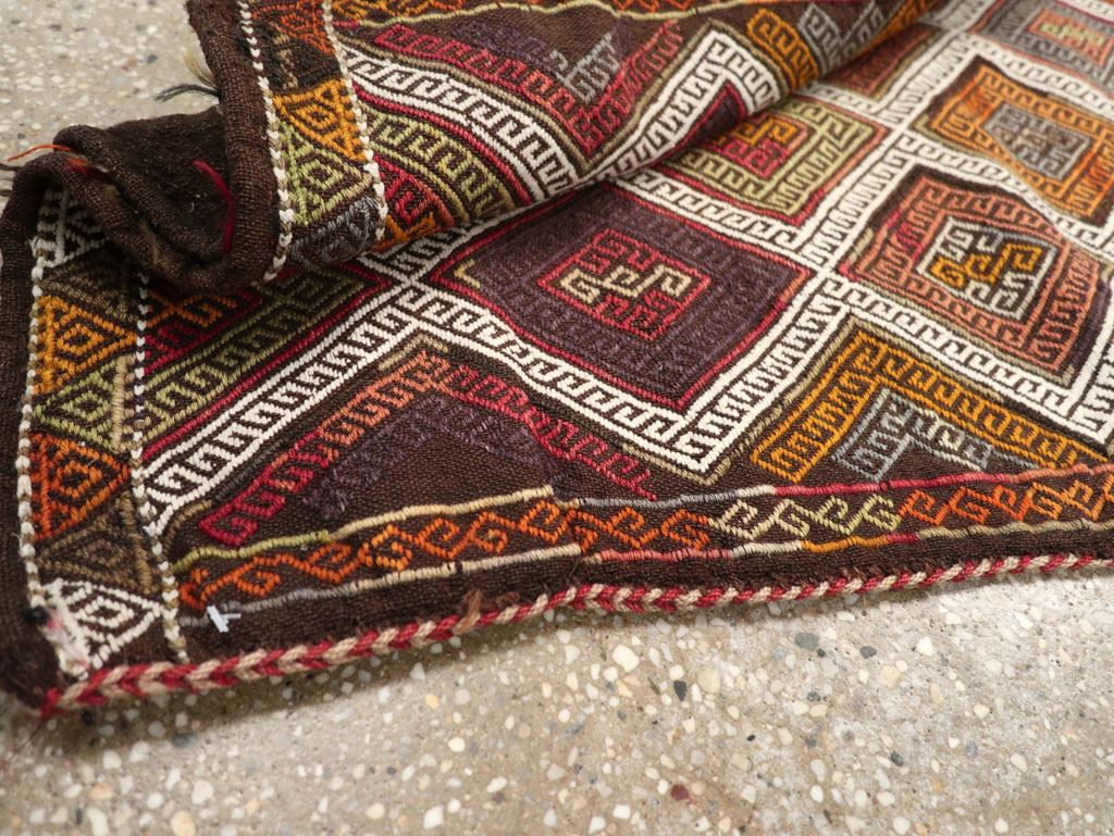 Antique Turkish Flatweave Kilim Pillowcase (Pair: 1 of 2), No.22663 - Galerie Shabab