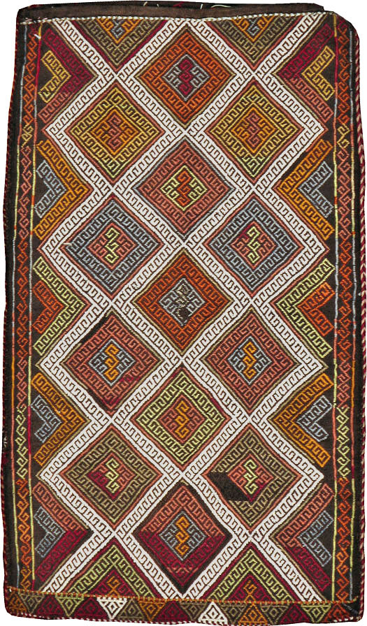 Antique Turkish Flatweave Kilim Pillowcase (Pair: 2 of 2), No.22664 - Galerie Shabab