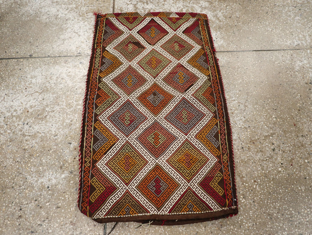 Antique Turkish Flatweave Kilim Pillowcase (Pair: 2 of 2), No.22664 - Galerie Shabab