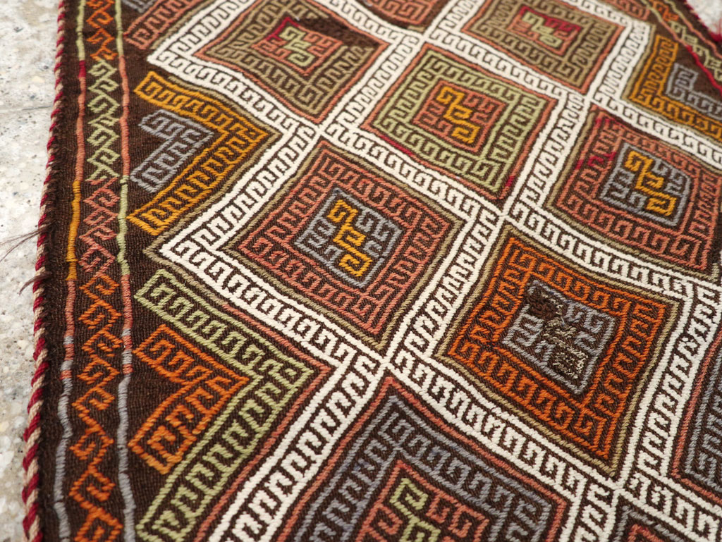 Antique Turkish Flatweave Kilim Pillowcase (Pair: 2 of 2), No.22664 - Galerie Shabab