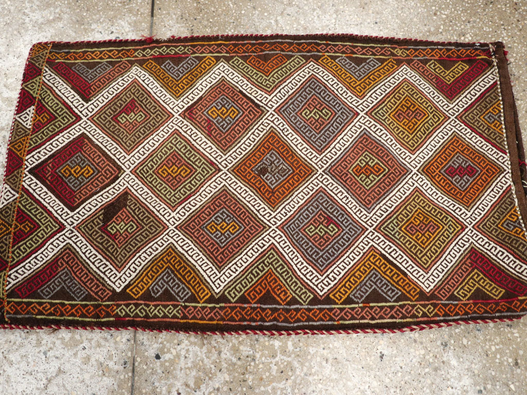 Antique Turkish Flatweave Kilim Pillowcase (Pair: 2 of 2), No.22664 - Galerie Shabab