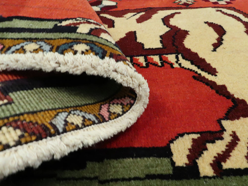 Vintage Persian Tabriz Pictorial Rug, No.22673 - Galerie Shabab