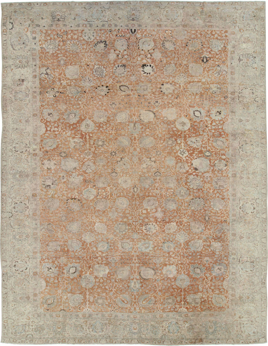 Antique Persian Senneh Tabriz Carpet, No.22681 - Galerie Shabab