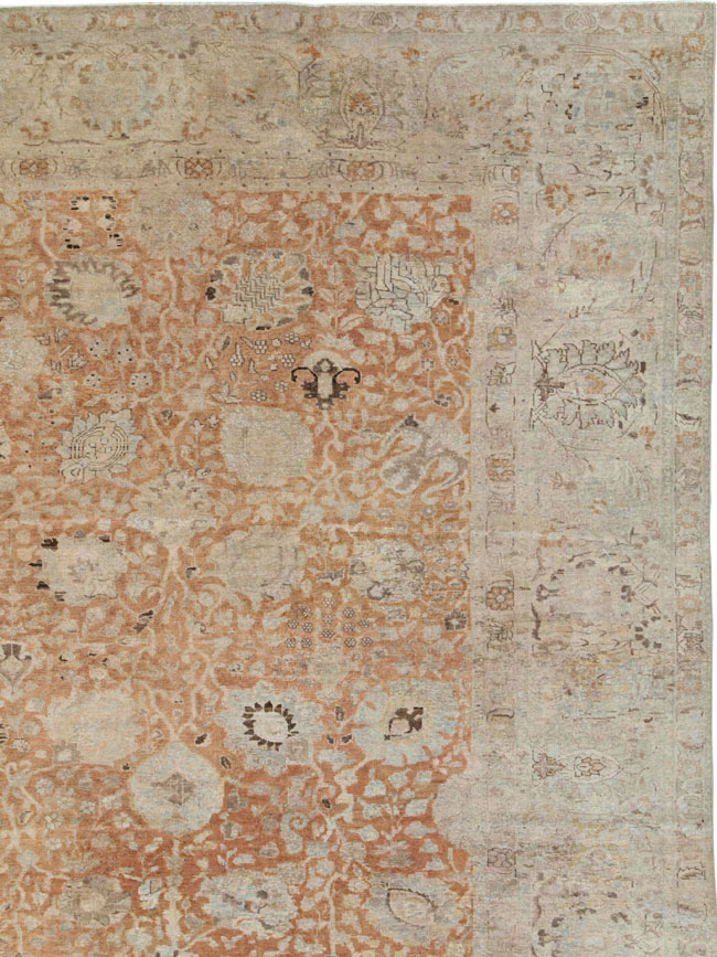 Antique Persian Senneh Tabriz Carpet, No.22681 - Galerie Shabab