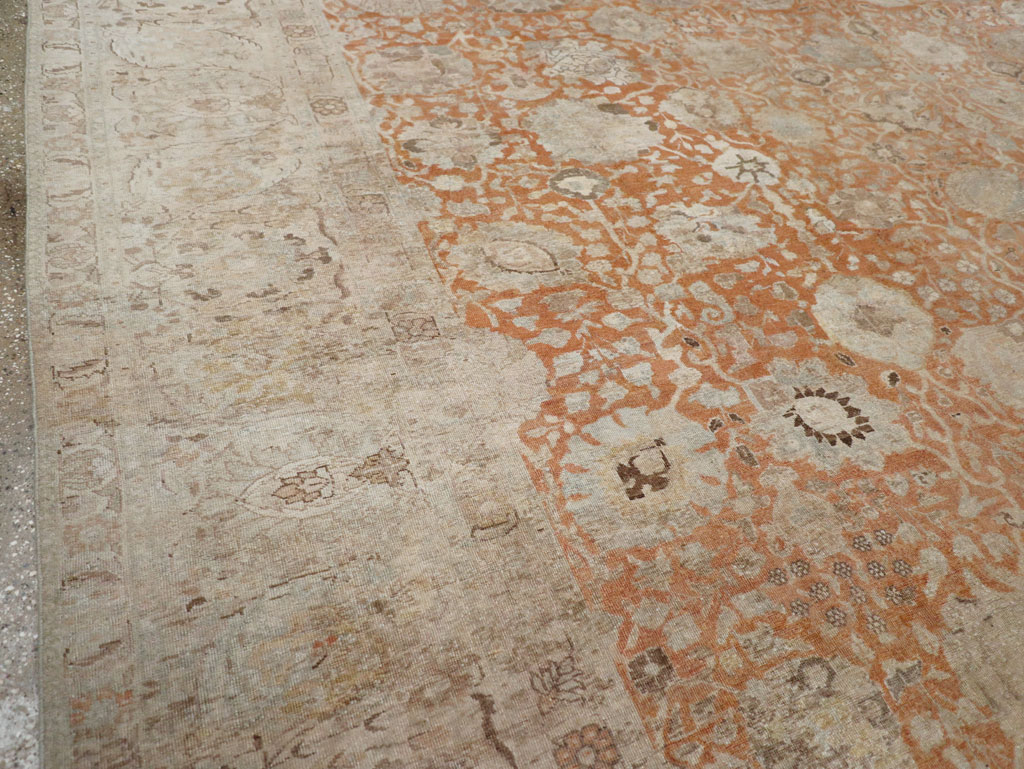 Antique Persian Senneh Tabriz Carpet, No.22681 - Galerie Shabab