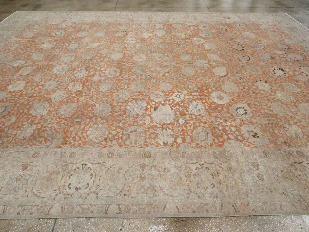 Antique Persian Senneh Tabriz Carpet, No.22681 - Galerie Shabab