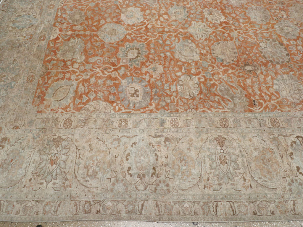 Antique Persian Senneh Tabriz Carpet, No.22681 - Galerie Shabab