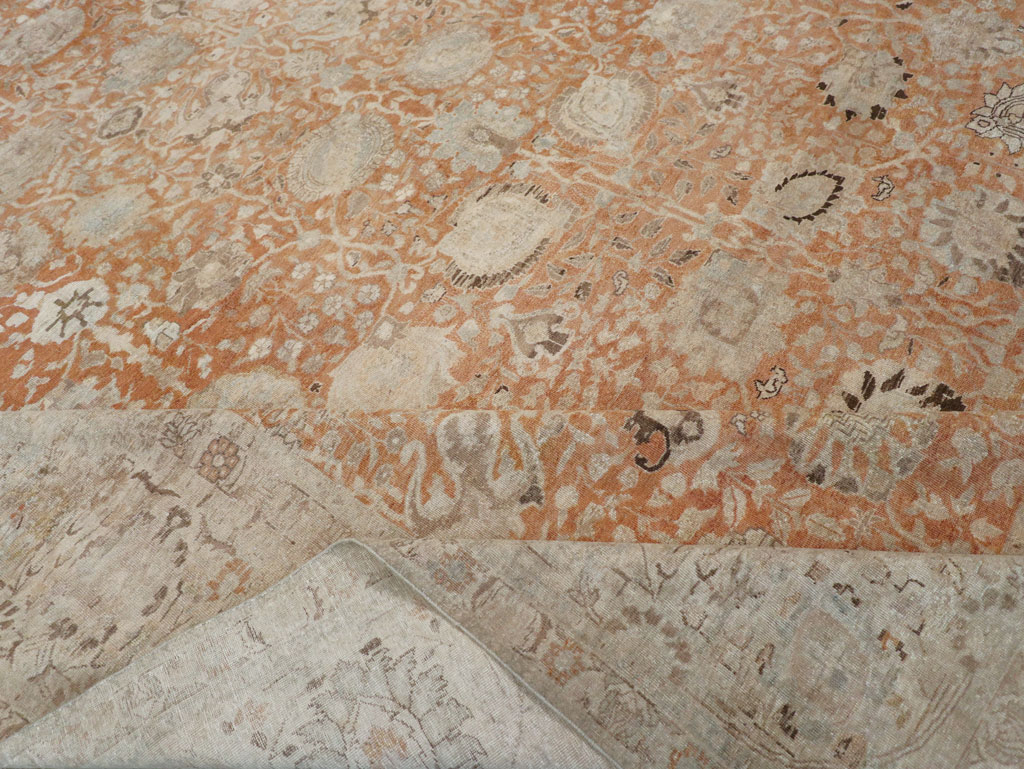 Antique Persian Senneh Tabriz Carpet, No.22681 - Galerie Shabab