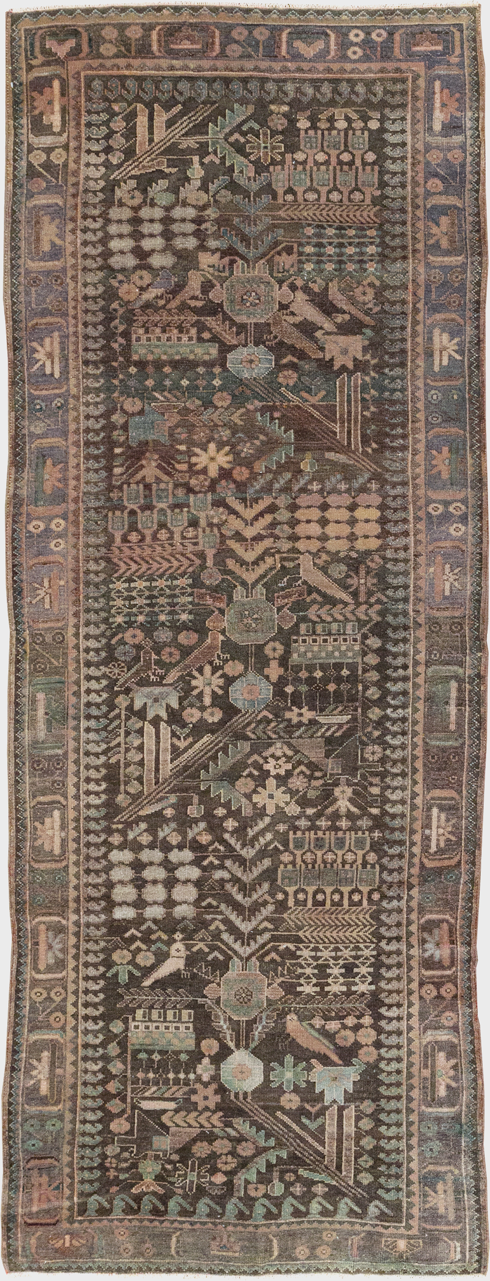 Vintage Persian Malayer Runner, No.22691 - Galerie Shabab