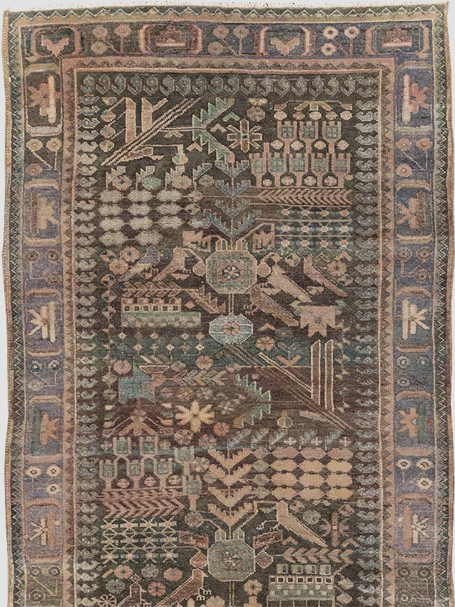 Vintage Persian Malayer Runner, No.22691 - Galerie Shabab