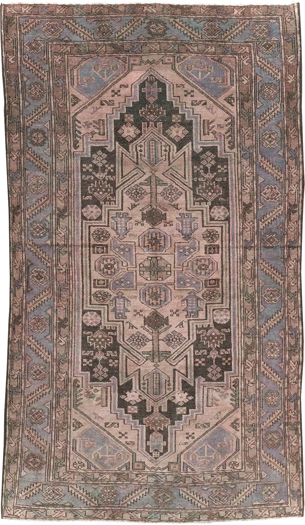 Vintage Persian Malayer Accent Rug, No.22700 - Galerie Shabab
