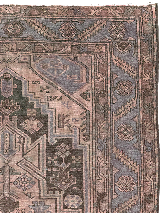 Vintage Persian Malayer Accent Rug, No.22700 - Galerie Shabab