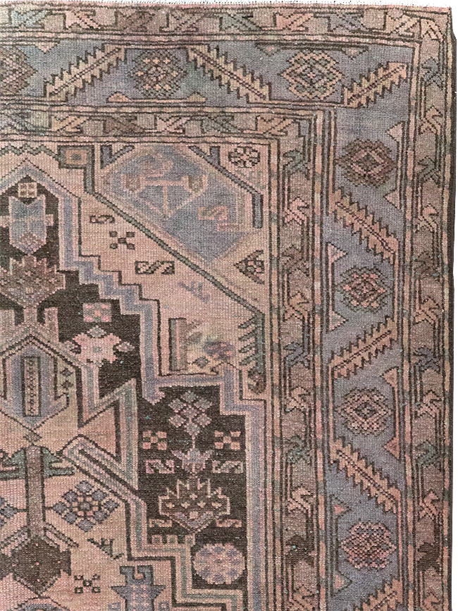 Vintage Persian Malayer Accent Rug, No.22700 - Galerie Shabab