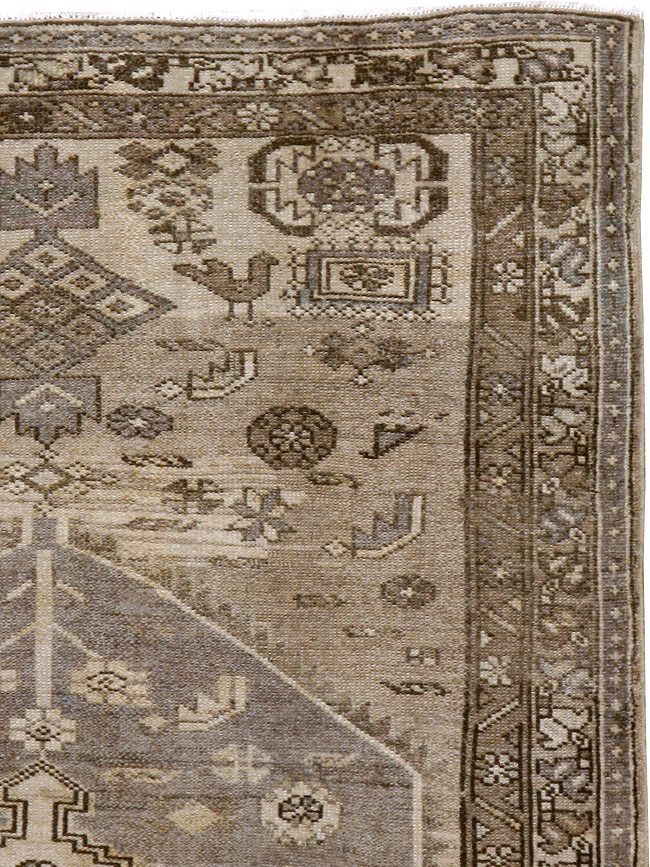 Vintage Persian Malayer Accent Rug, No.22702 - Galerie Shabab