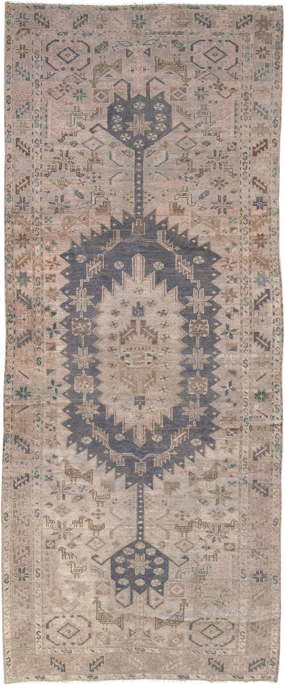 Vintage Persian Malayer Gallery Rug, No.22718 - Galerie Shabab