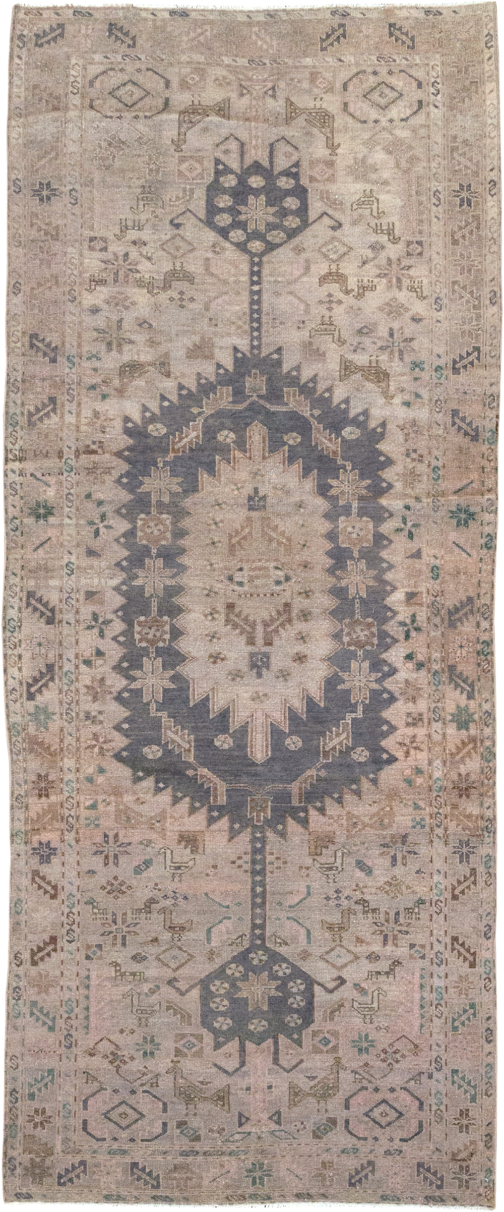 Vintage Persian Malayer Gallery Rug, No.22718 - Galerie Shabab