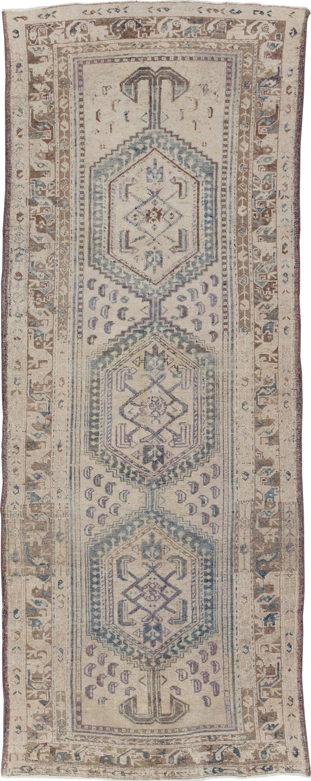 Vintage Persian Malayer Runner, No.22744 - Galerie Shabab