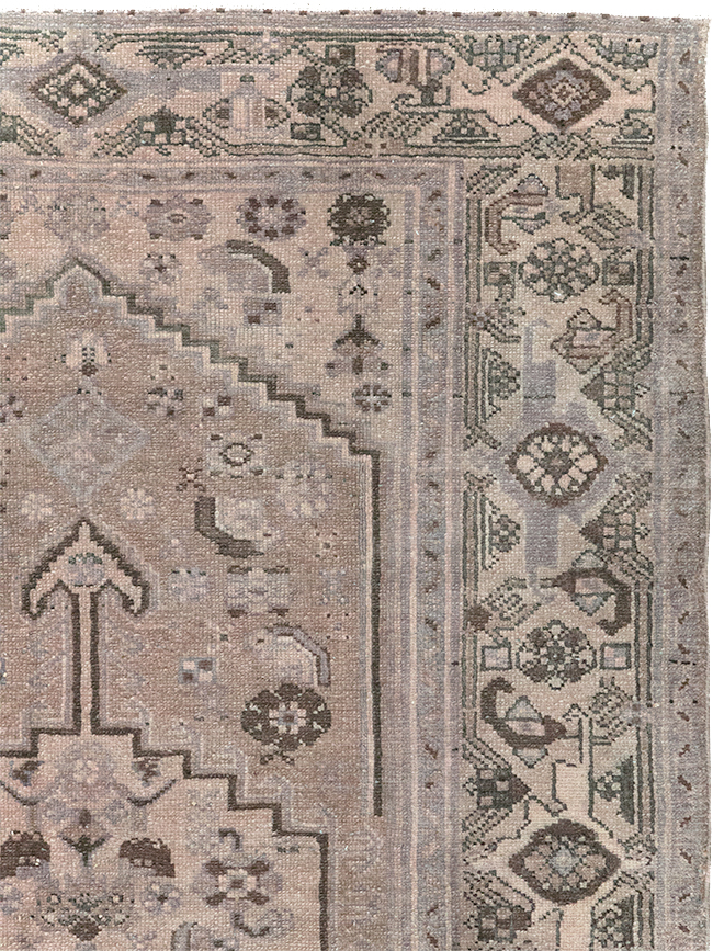 Vintage Persian Malayer Accent Rug, No.22749 - Galerie Shabab