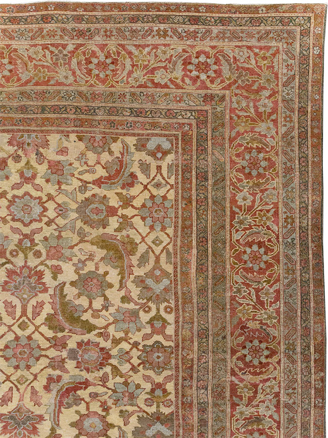 Antique Persian Mahal Oversize Carpet, No.22759 - Galerie Shabab